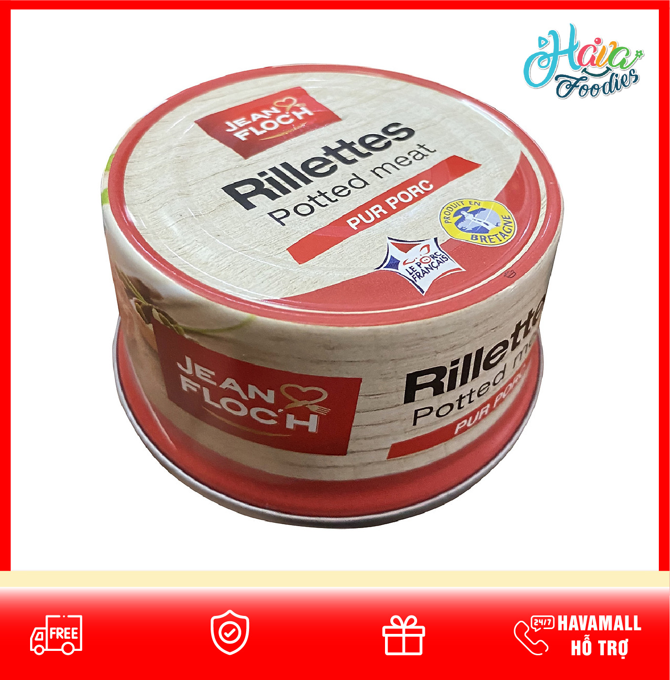 Pate Thịt Sợi - Rillettes Jean Floc’h 125gr