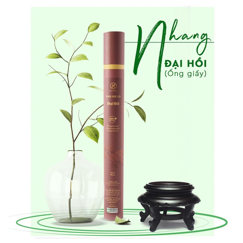 NHANG SẠCH THẢO MỘC ÍT KHÓI HERBIO - 7 mùi hương độc đáo, mùi thơm nhè nhẹ tự nhiên giúp kháng khuẩn, giải độc không khí, an thần, giúp đuổi muỗi, côn trùng - An toàn dùng trong gia đình có trẻ em