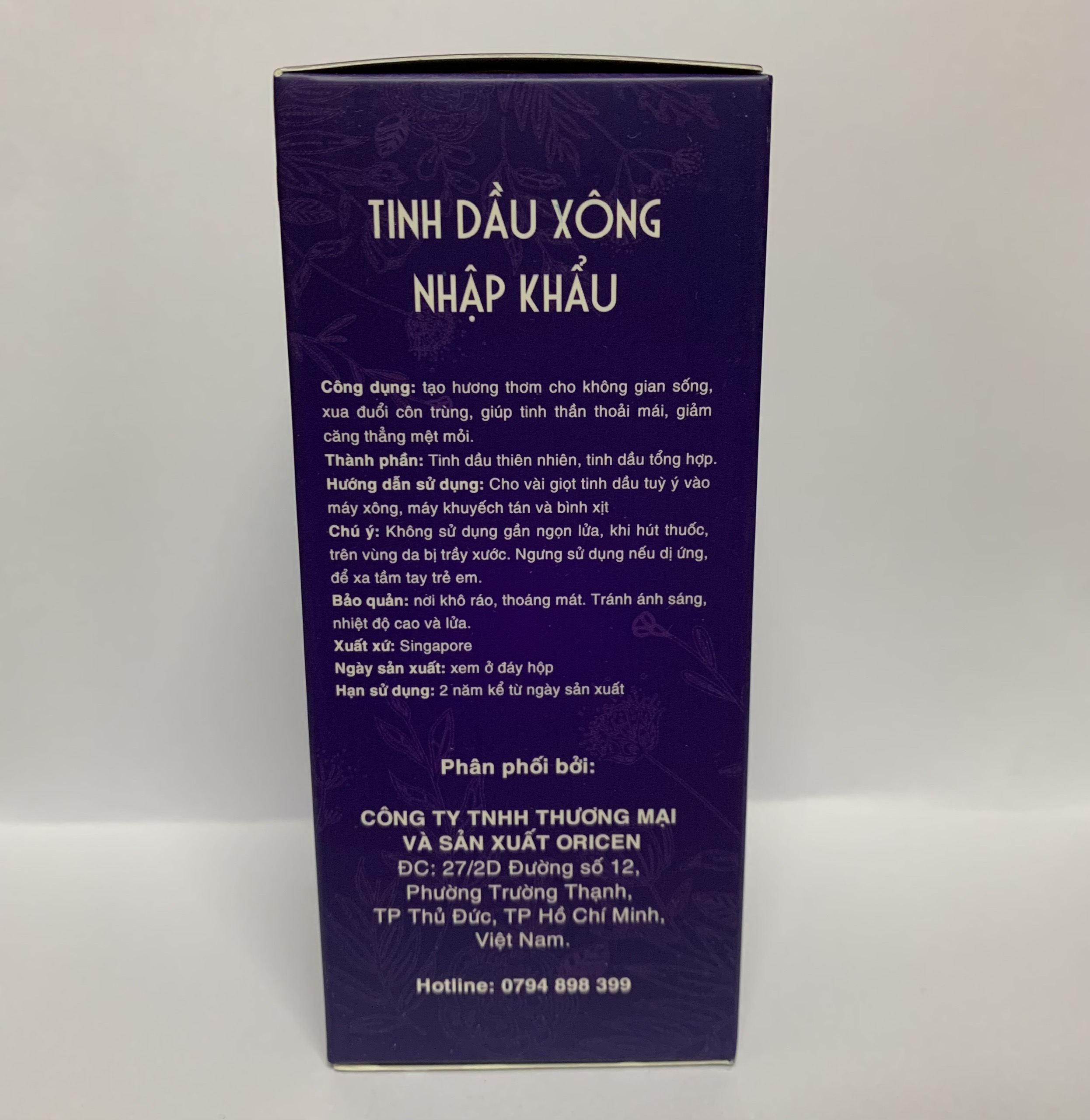 Tinh dầu Bạc Hà (Peppermint) Oricen 100ml - Giúp khử mùi hiệu quả, kháng khuẩn hiệu quả và xua đuổi côn trùng.