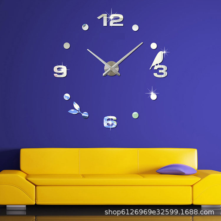 Đồng hồ trang trí treo tường 3D- gắn tường sáng tạo loại lớn DH06