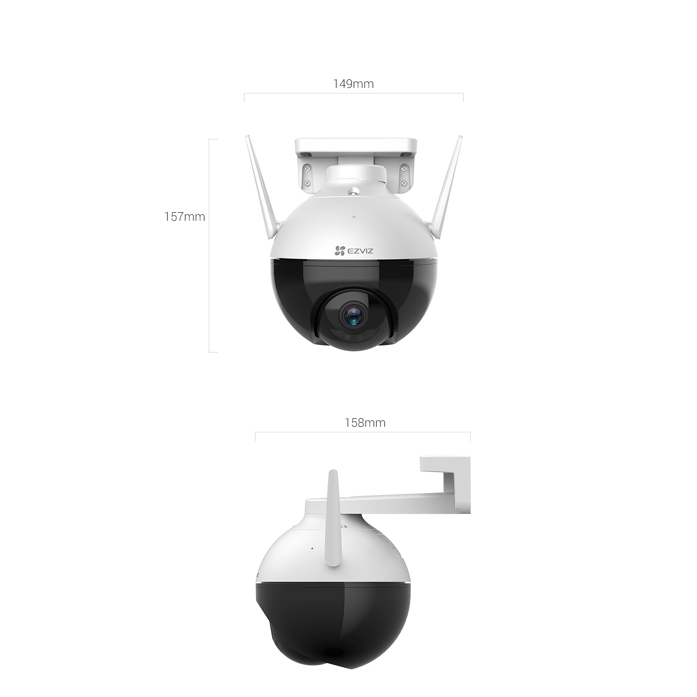 Smart Home Camera Wifi EZVIZ CS-C8C H.265 / 2MP / FHD 1080P Ngoài Trời - Hàng Chính Hãng