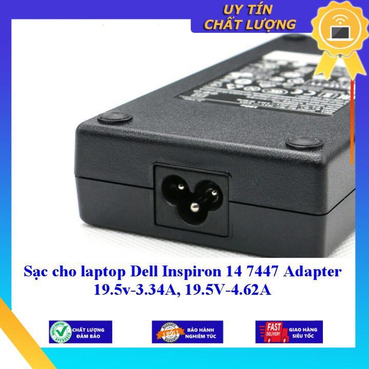 Sạc cho laptop Dell Inspiron 14 7447 Adapter 19.5v-3.34A 19.5V-4.62A - Hàng Nhập Khẩu New Seal