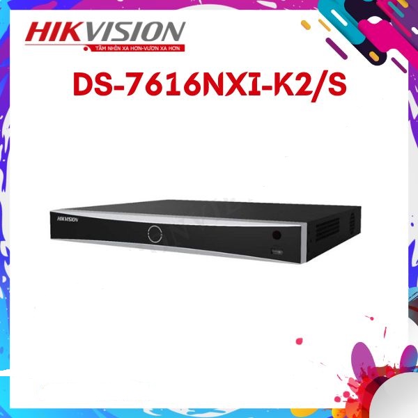 Đầu ghi 16 kênh IP HIKVISION DS-7616NXI-K2/S ECO K SERIES ACUSENSE THÔNG MINH ( hàng chính hãng)