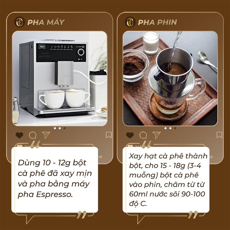 Cà phê Thăng Long nguyên chất 365 Cafe rang xay nguyên chất, hương hạt dẻ Hazelnut pha phin TL365