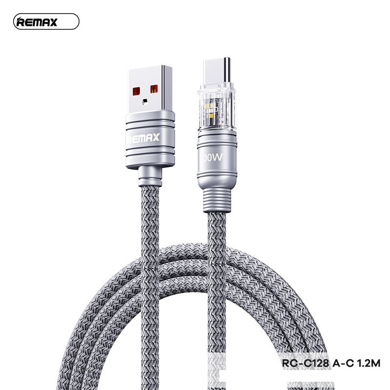 Cáp Sạc Nhanh Remax USB to Type-C 100W - Hàng chính hãng