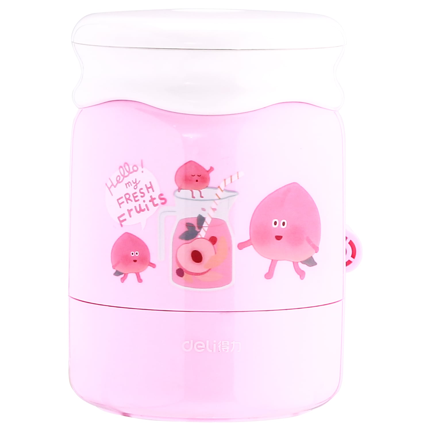 Gọt Chì Quay Tay Deli - Chì 8Mm - Hình Cốc Sinh Tố - Xanh Dương/Hồng -1 Chiếc - ER10704