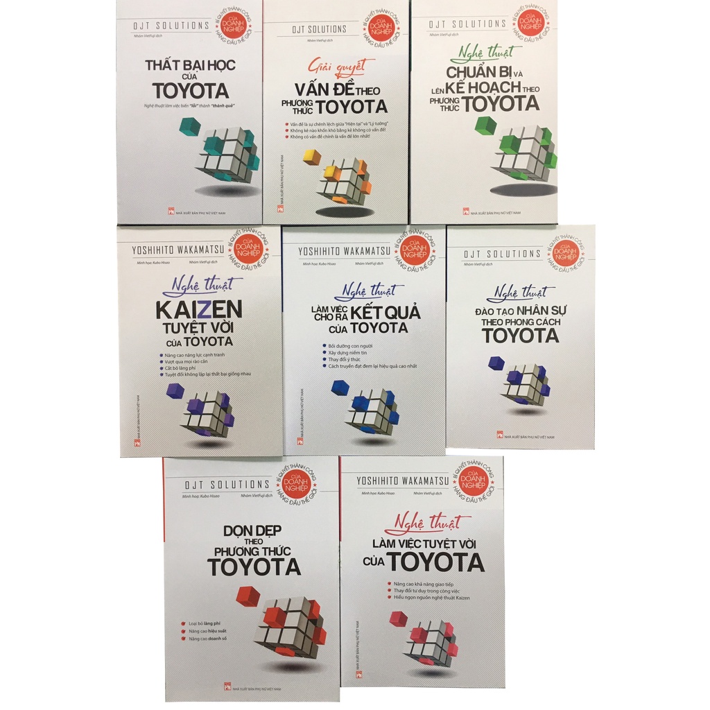 Sách Toyota - Lịch sử Thương Hiệu Toyota ( Trọn Bộ 8 Cuốn)