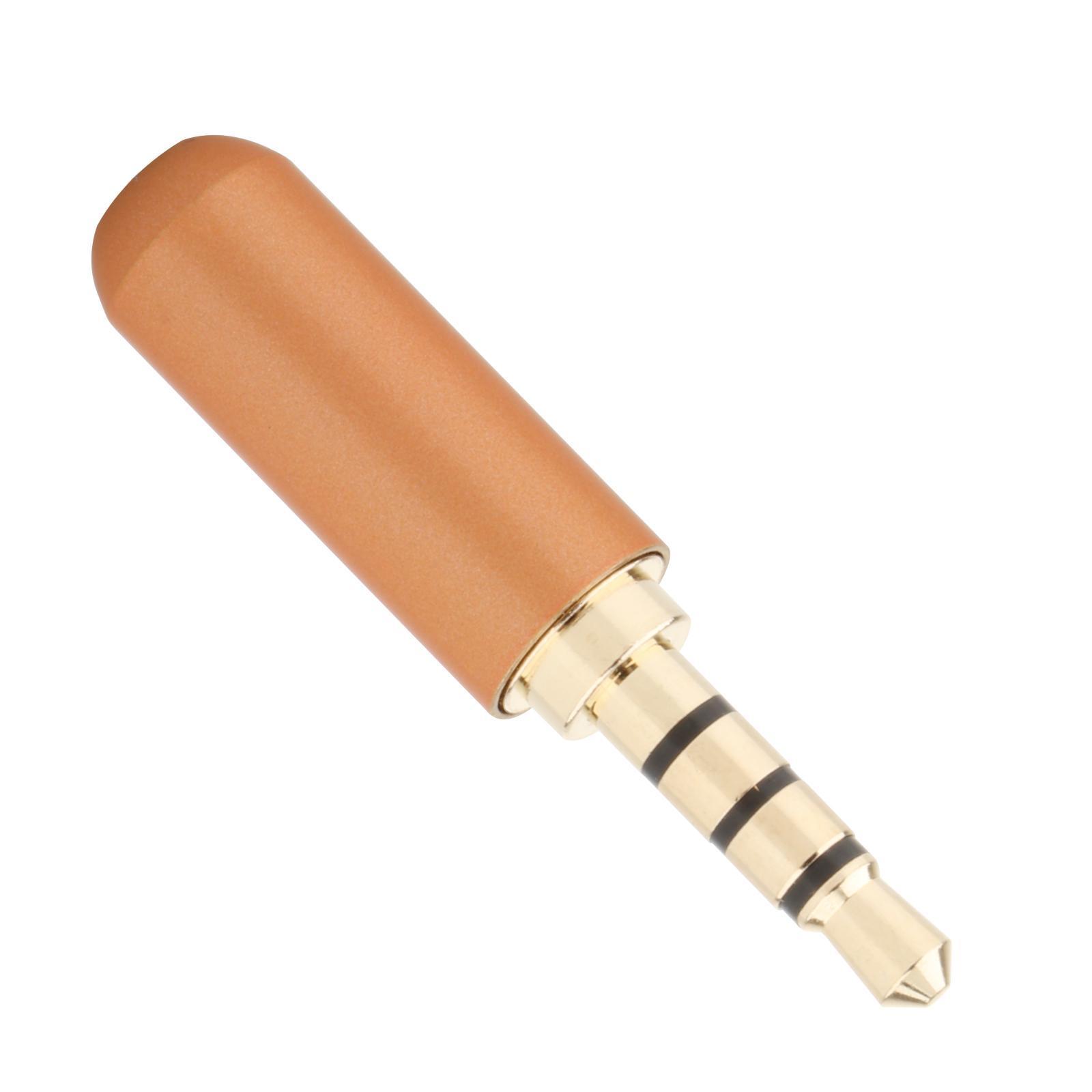 Professional 3.5mm Audio Jack Plug Parts Adapter Metal Stereo Repair 4 Pole Male for Phones