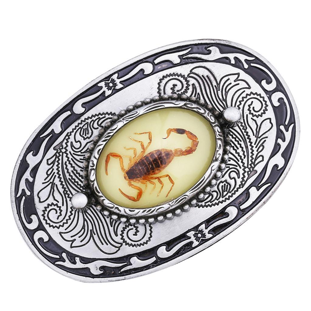 Men' Belt Buckle Alloy Classic Buckle for Leather Belts Tin Color