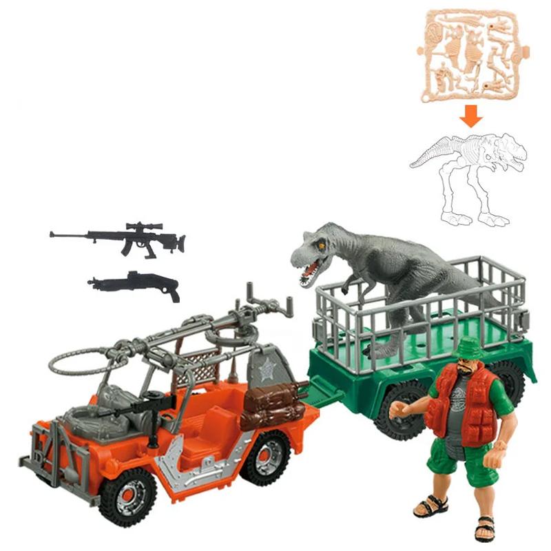 Bộ Đồ Chơi Trung Tâm Nghiên Cứu Khủng Long - Xe Jeep Lớn - Vecto DN7738A