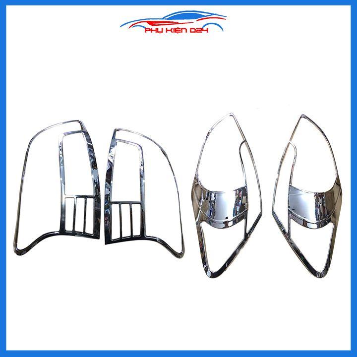 Ốp viền đèn pha hậu mạ crom Vios 2008-2013, 2014-2017, 2018-2019 chống trầy trang trí bảo vệ xe