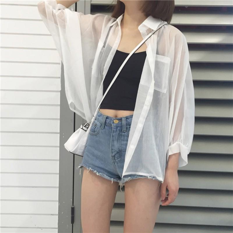 Áo Nữ Tay Dài Dáng Rộng Thời Trang Phong Cách Hàn Quốc