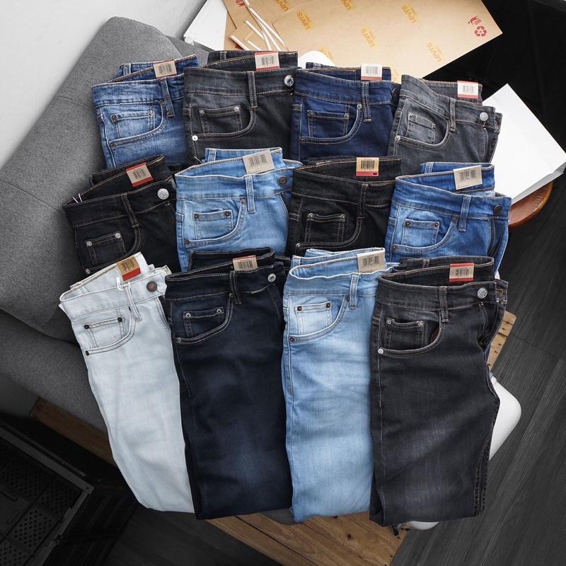 Quần jeans nam VNXK - Quần Jean Nam Ống đứng - jean co giãn đẹp nhất !