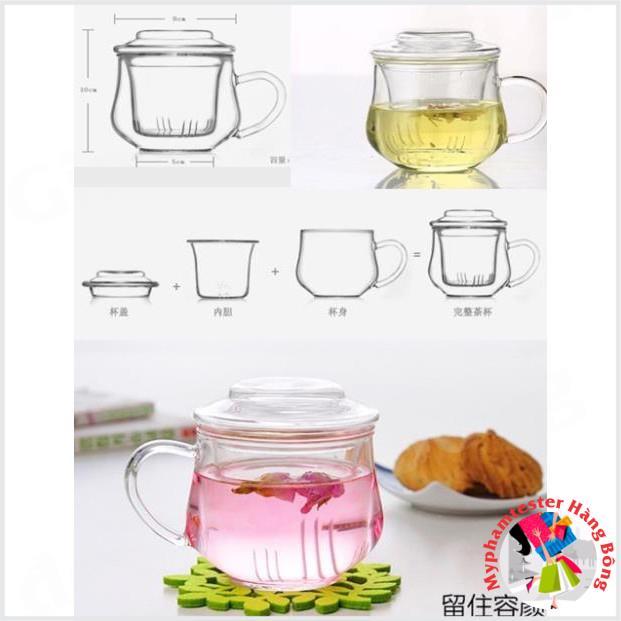 Ca trà có lõi lọc thuỷ tinh 300ml
