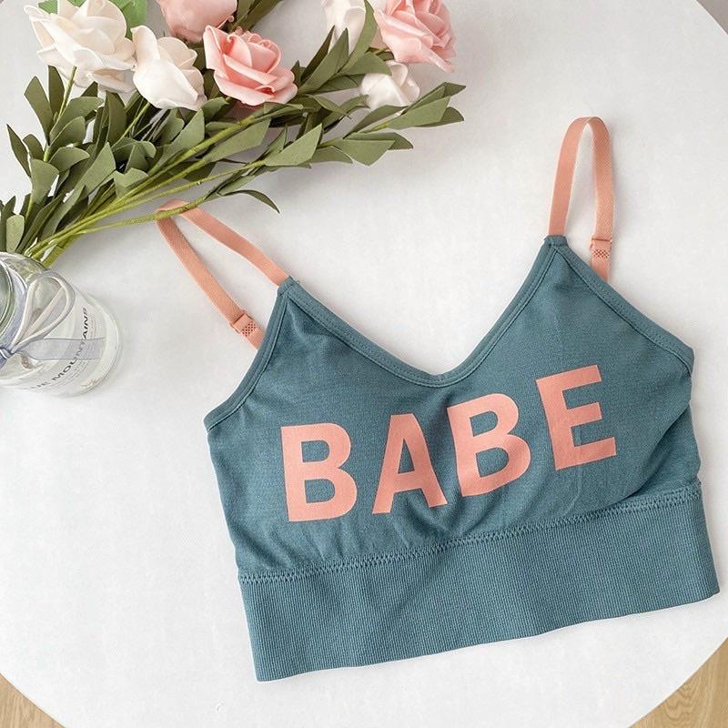Bra Khoét lưng BaBe cocoland nâng ngực chất liệu cotton -Áo Croptop nữ 2 dây croptop nữ kiểu ôm body co giãn 4c mềm mịn