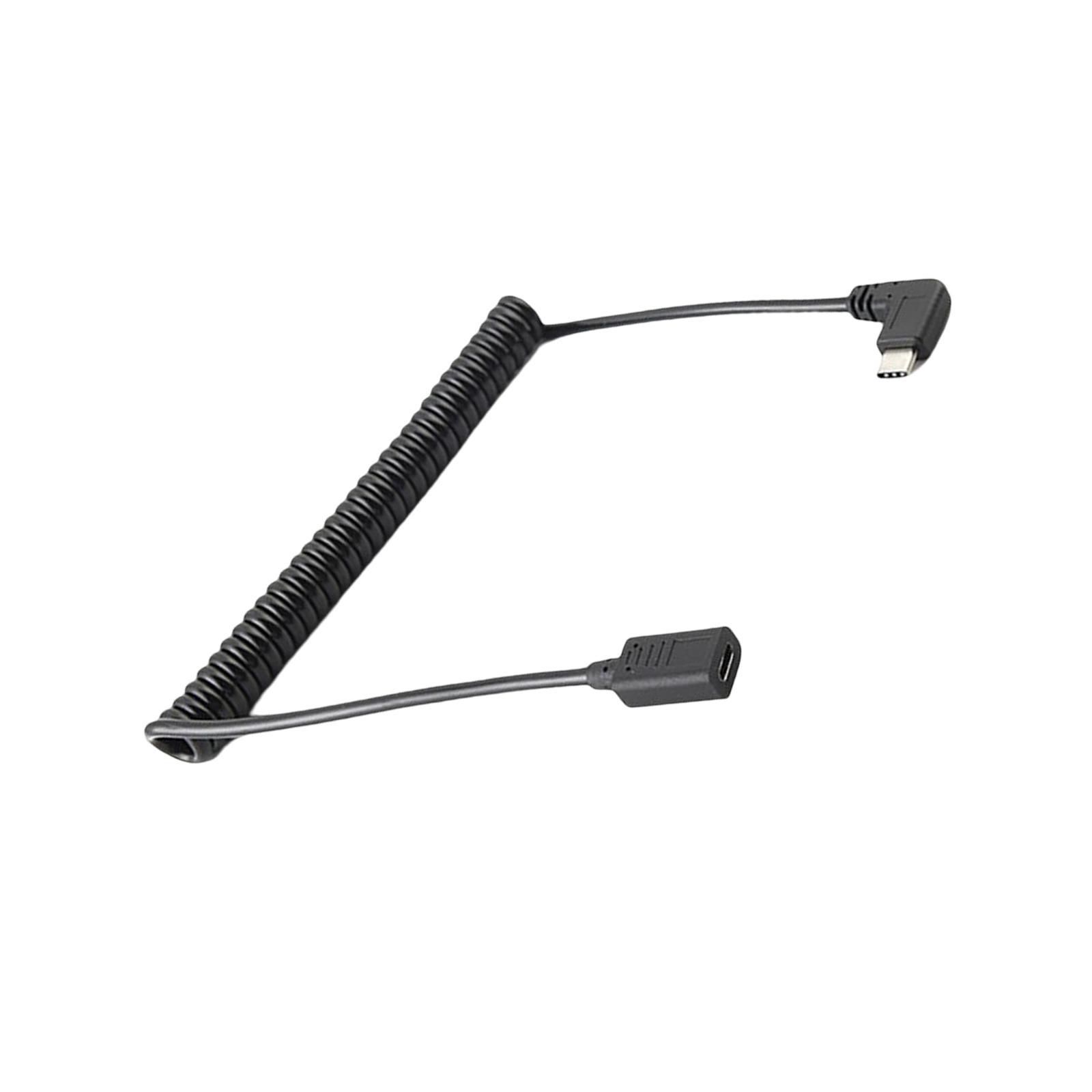 Angled 90 Degree USB C Extension Cable Cord for Laptop Digital Cameras