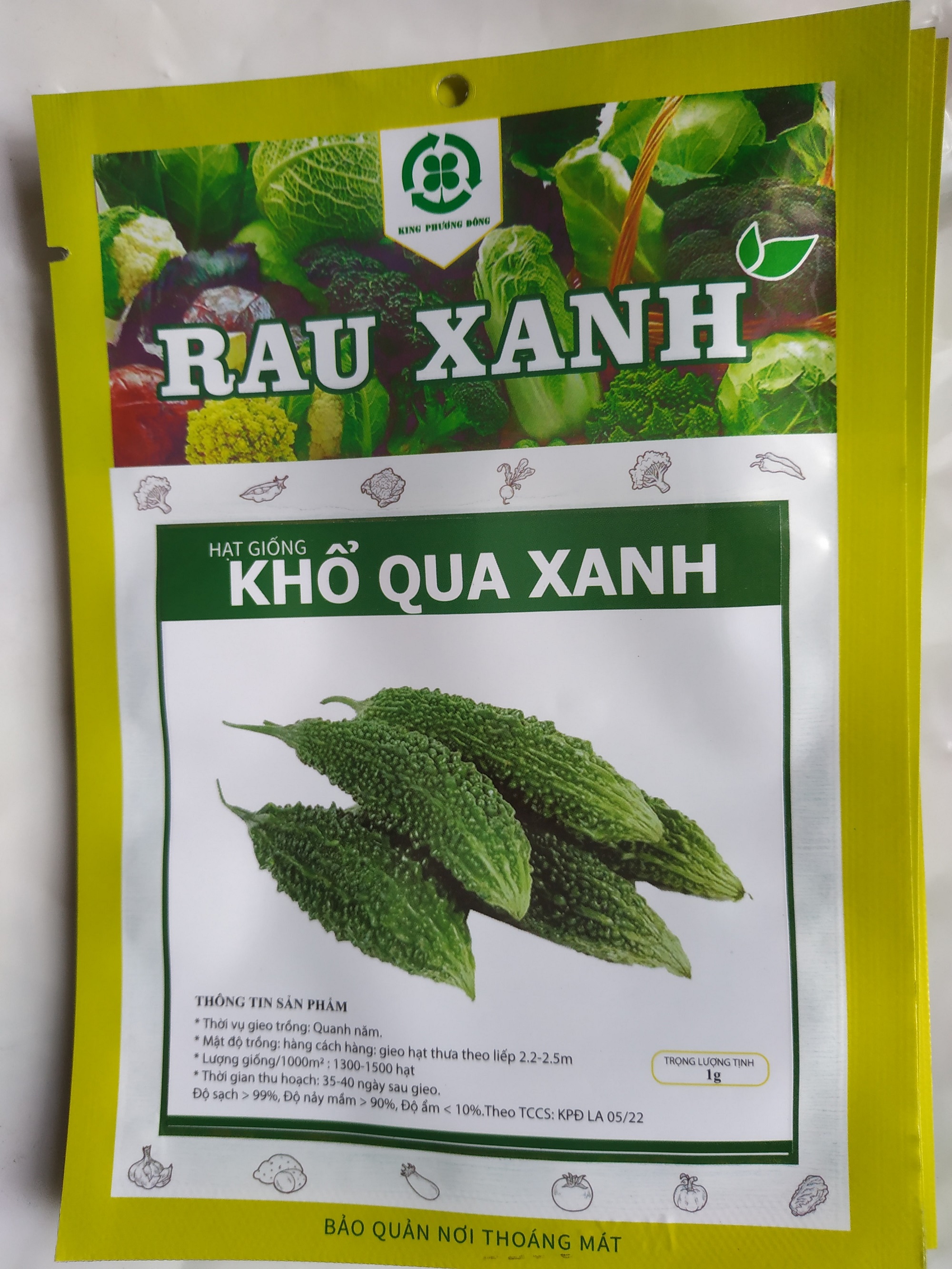Hạt giống KHỔ QUA XANH - gói 1 gram