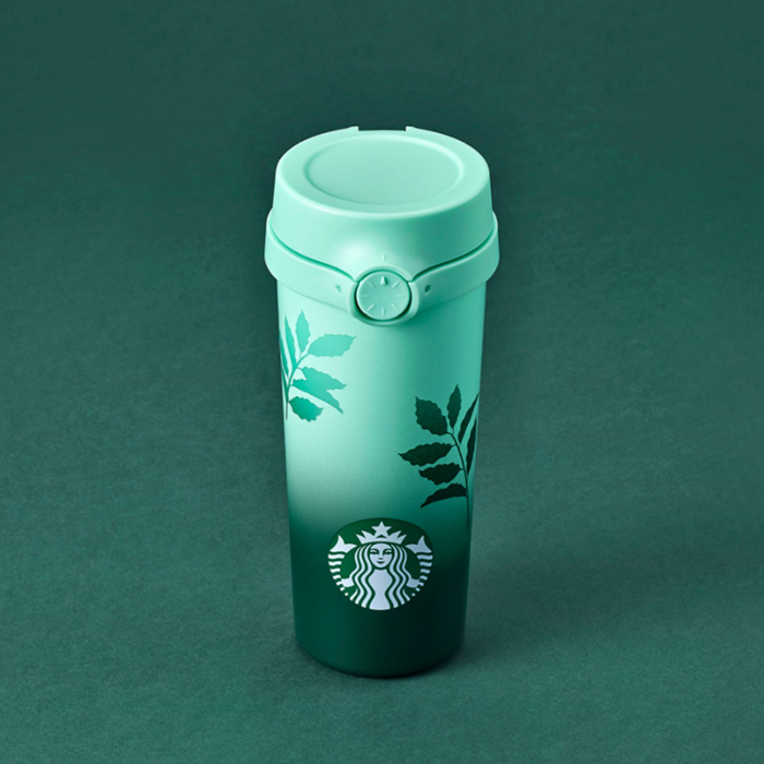 Bình Starbucks 16Oz Stainless Steel NEW GRNS GRADT SIREN