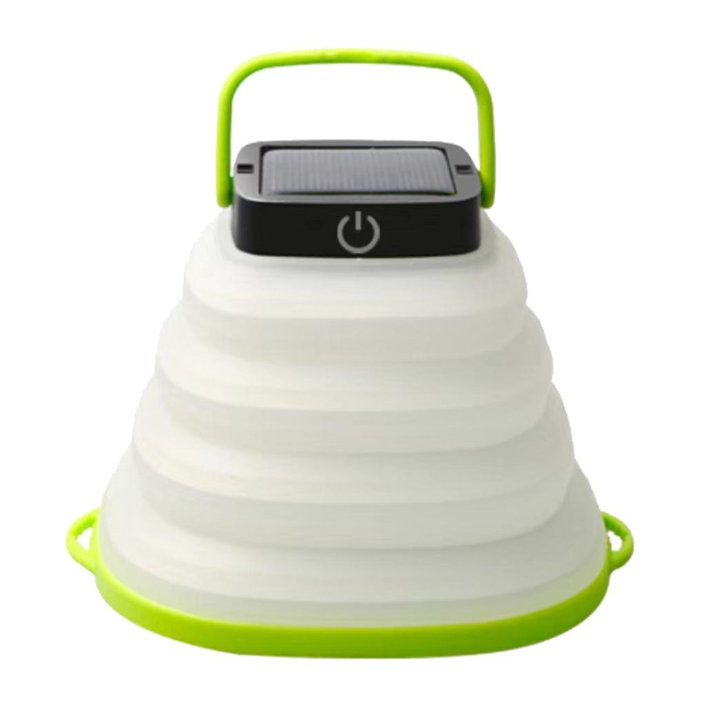 Camping Lantern Solar Rechargeable Lights with Solar Panel & USB Charging Cable, Adjustable Brightness Emergency Light for Hiking/Camping/Hurricane