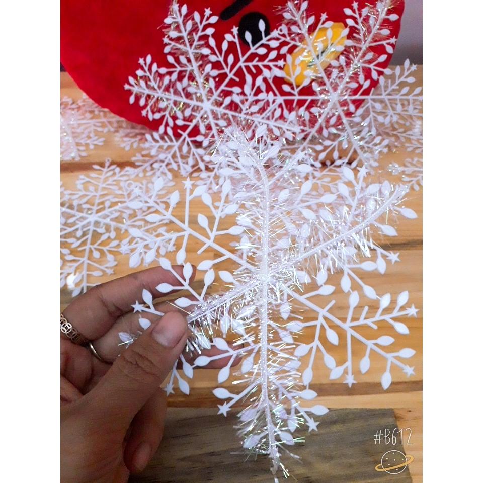 COMBO 5 BÔNG TUYẾT KIM TUYẾN TRANG TRÍ NOEL