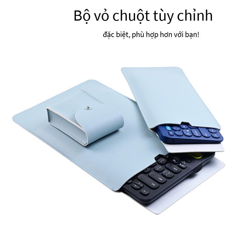 Phong cách mới nhất máy tính bảng bluetooth không dây bàn phím bảo vệ chuột túi lưu trữ đèn và lót di động bàn phím chống bụi