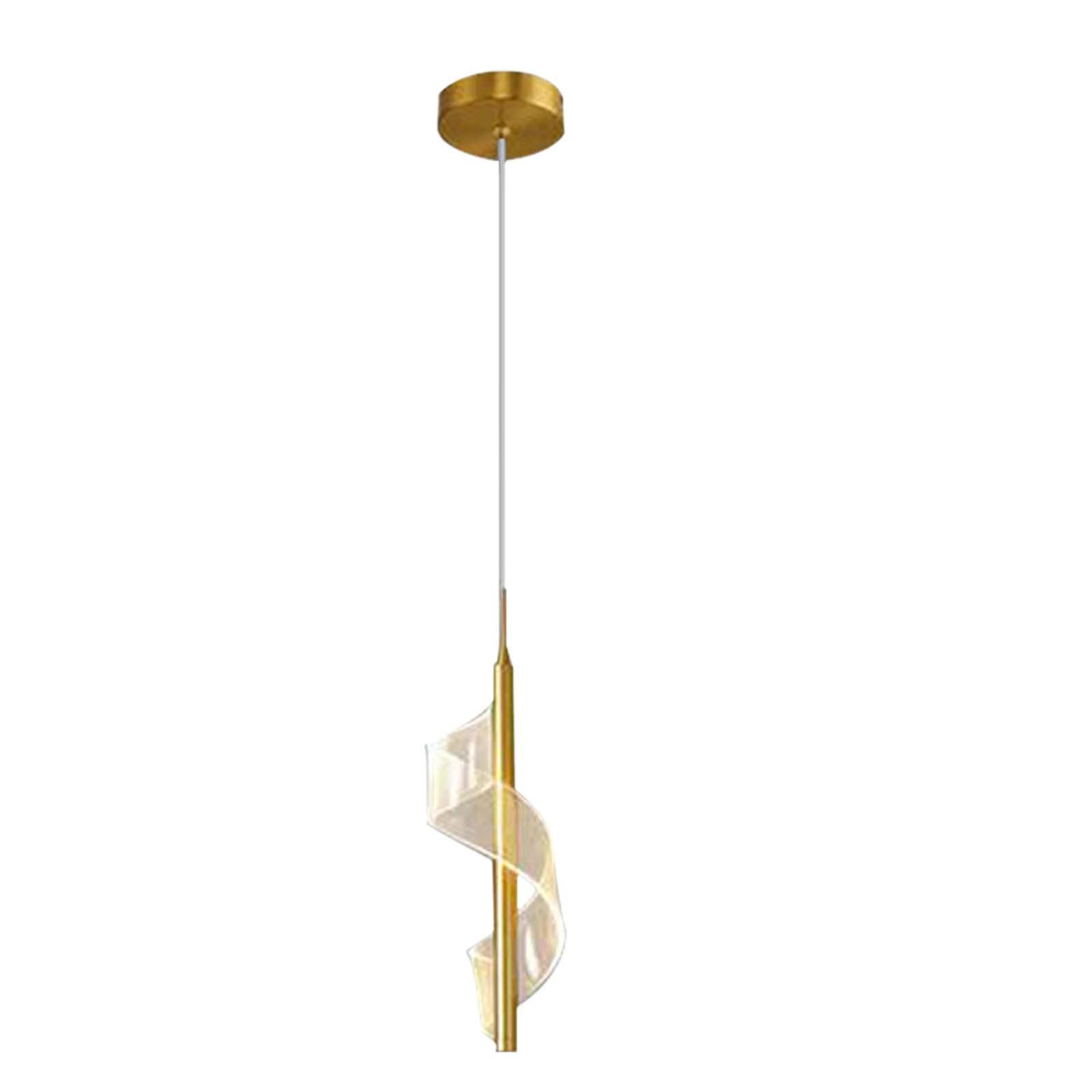 LED Pendant Lights Chandelier Foyer Living Room Spiral Ceiling Light Fixture