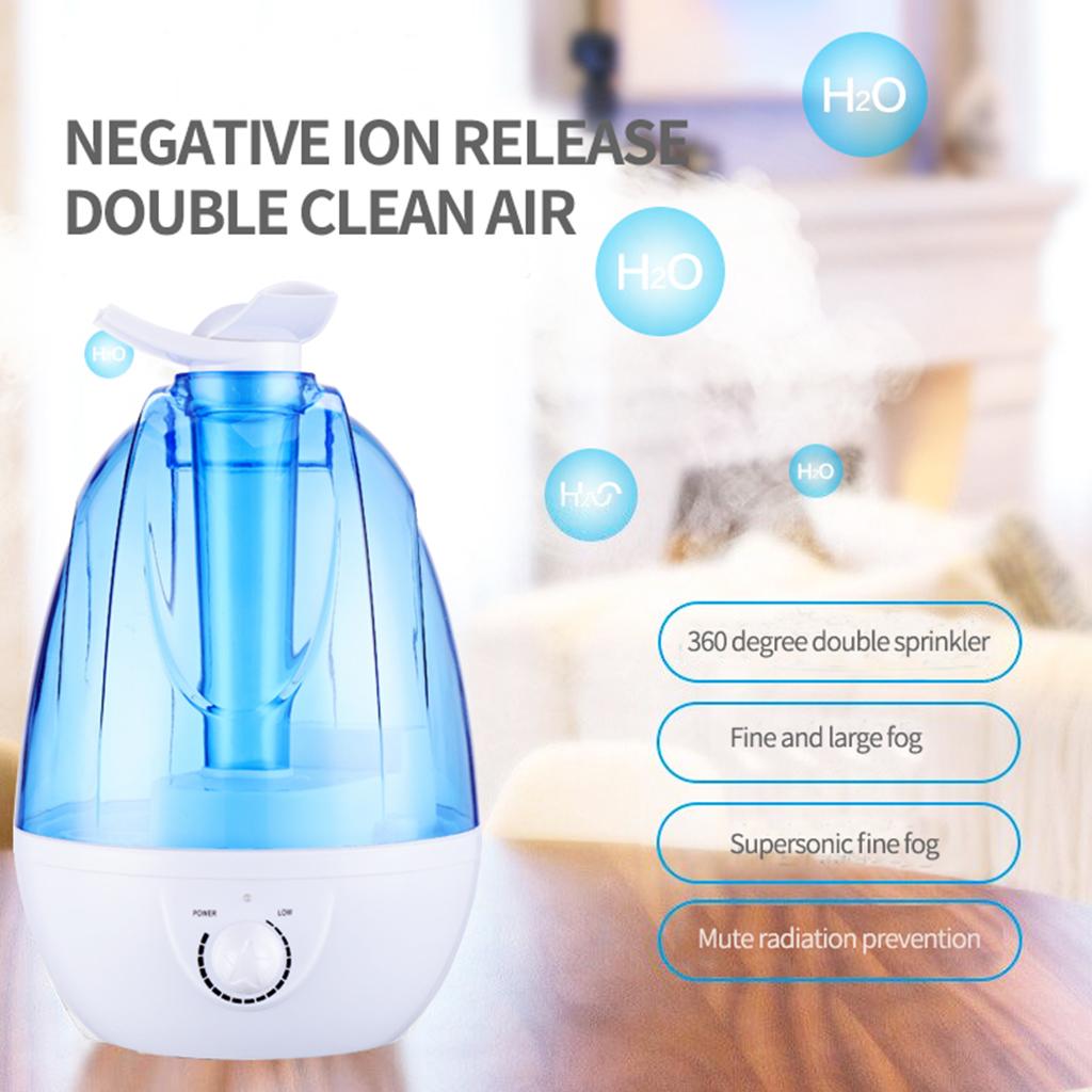3.5L Cool Mist Humidifier Quiet 220V W/ Light For Home
