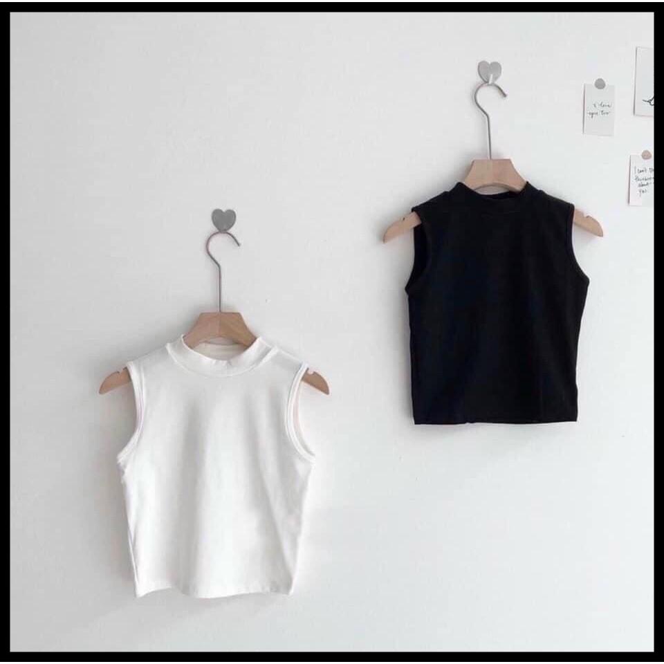 Áo ba lỗ croptop nữ thun bozip poco áo thun sát nách ôm body Queenshop