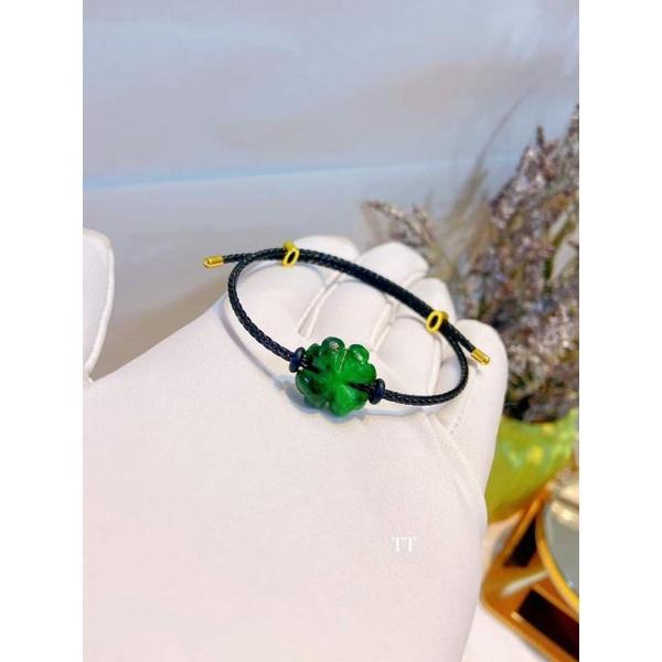 Vòng Tay Cỏ 4 Lá May Mắn Hàng Tự Nhiên full Hộp Đẹp