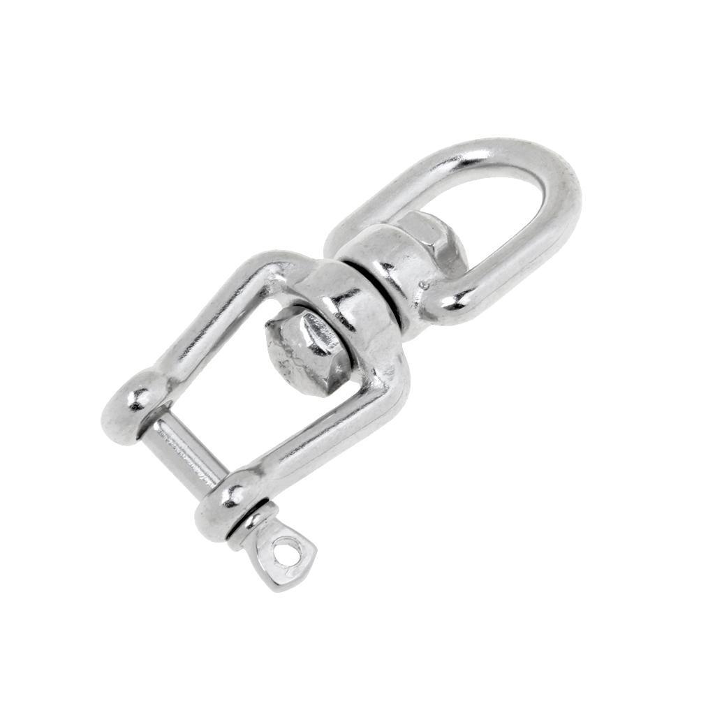 6mm 8mm 2Pcs Marine Stainless Steel Boat Swing Shackle Connecting Jaw