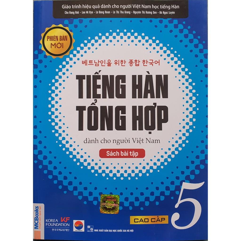 Sách - Trọn Bộ Giáo Trình Tiếng Hàn Tổng Hợp Cao Cấp Tập 5 Phiên Bản Màu (SGK + SBT)