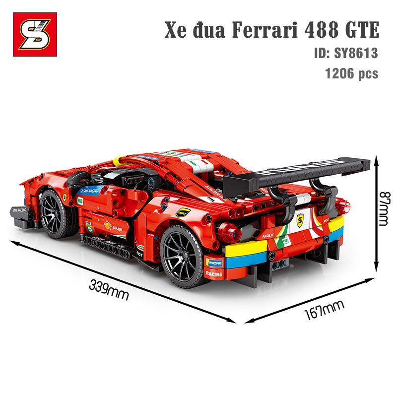 Đồ Chơi Lắp Ghép Siêu Xe Ferrari 488 GTE SY BLOCK 8613
