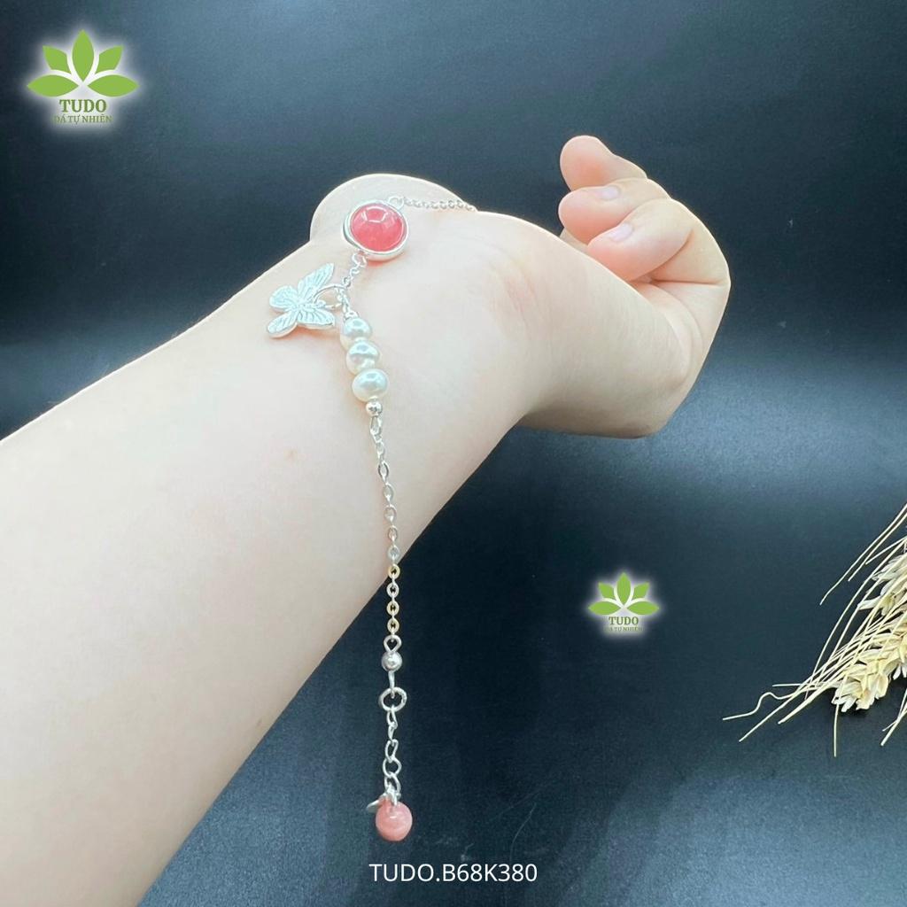 Vòng Tay Nữ Đẹp - Vòng Phong Thủy Đa Mệnh TUDO VCBDAOH VCBNT AG925 B68K380 Charm Hồ Điệp - Tình Duyên