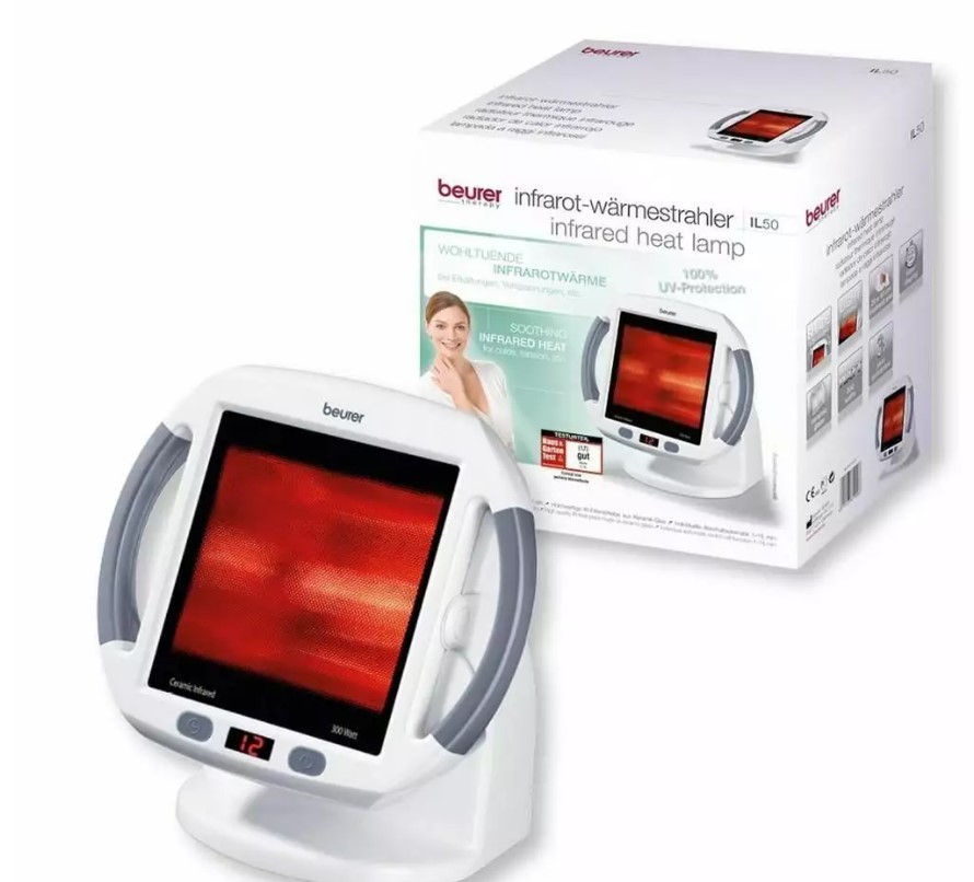 Đèn Hồng Ngoại Hỗ Trợ Trị Liệu Beurer IL50, Bảng Điều Khiển Điện Tử, Nhập Đức, BH 12 Tháng
