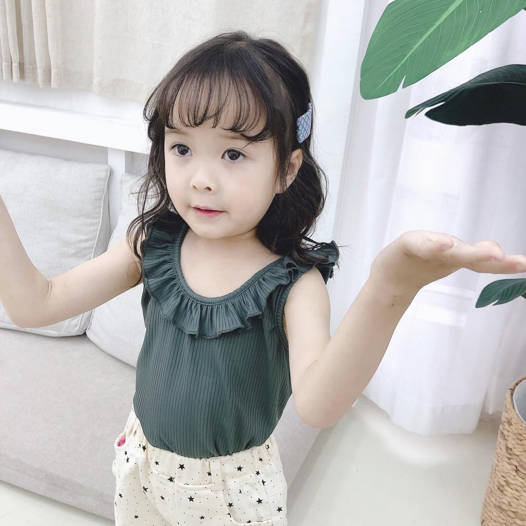 Áo Ba Lỗ Trẻ Em, Áo Sát Nách Cho Bé Gái Từ 7-28kg Anh Store