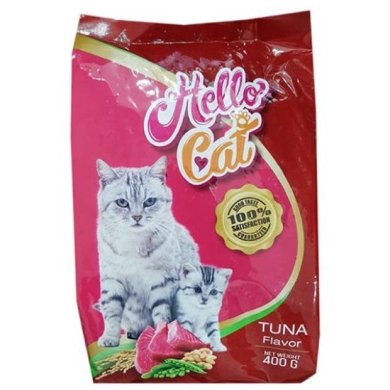 [Date xa]Thức Ăn Cho Mèo Trưởng Thành Hello Cat Adult 1 Bao 10kg (25 gói 400g)