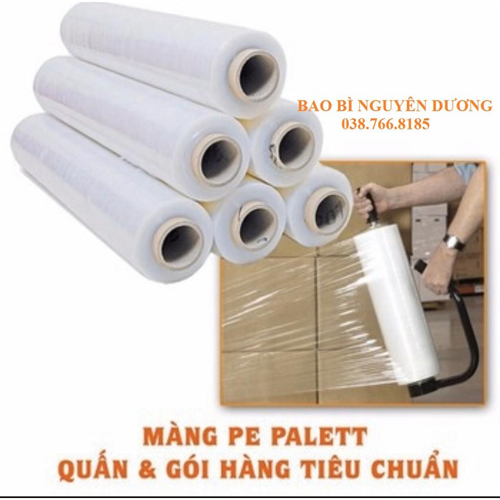 Màng co bọc hàng, màng chít PE bọc hàng siêu dính phi 50cm cuộn 2.2kg