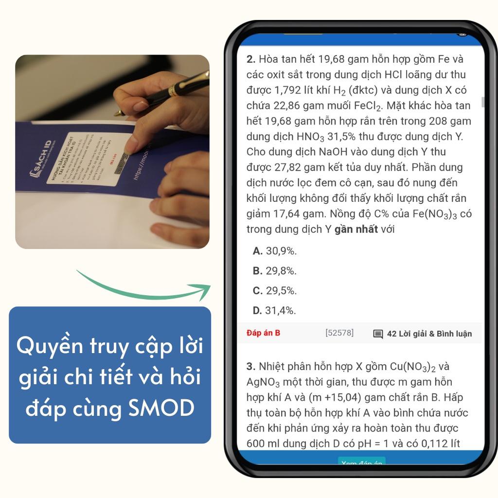 Bộ đề trắc nghiệm khối A: 3 Sách luyện đề minh hoạ ôn thi thpt môn toán lý hoá moonbook