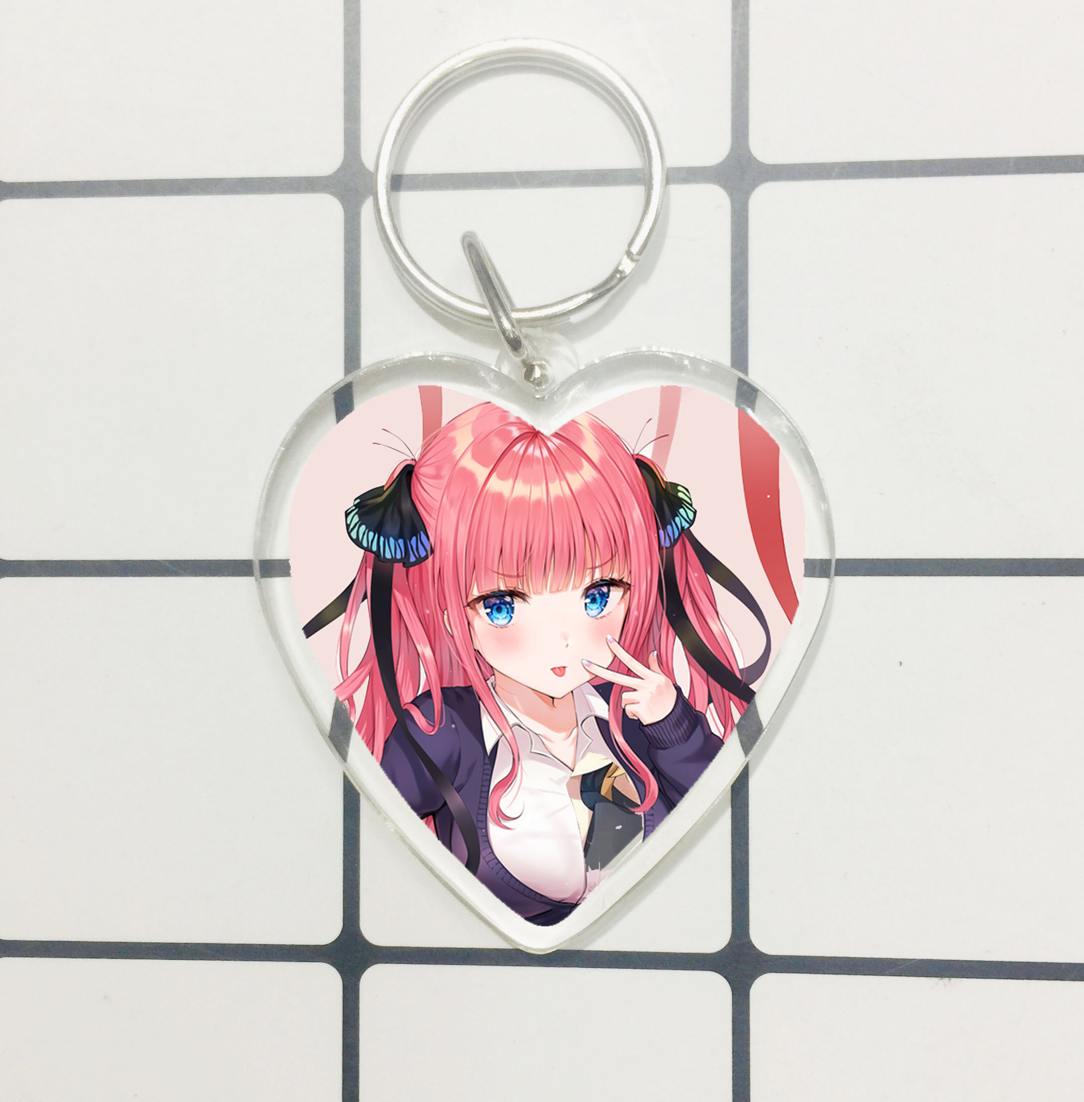 Set 2 móc khoá mica trong Go-Toubun no Hanayome