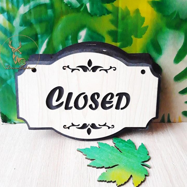 Bảng gỗ treo cửa trang trí chữ Welcome đón khách nhiều kiểu chữ lựa chọn-GoldenDeer