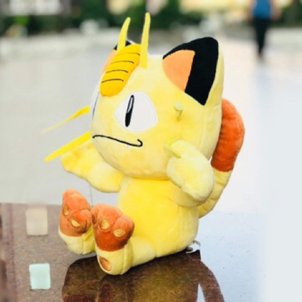 Gấu Bông Pokemon Mèo Meowth Lém Lĩnh (25 Cm) Gb126 (Tặng 1 Đèn Led 8 Bóng Siêu Sáng Cắm Cổng Usb)