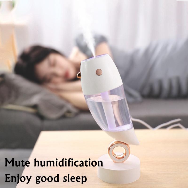 360 ° Xoay Dễ Thương Chim Máy Tạo Độ Ẩm Không Khí USB Siêu Âm Thanh Mát Phun Sương Tạo Phun Sương Tạo Ẩm Hình Ếch Con Có Đèn LED Chiếu Đèn Cho Nhà Phòng hương Thơm