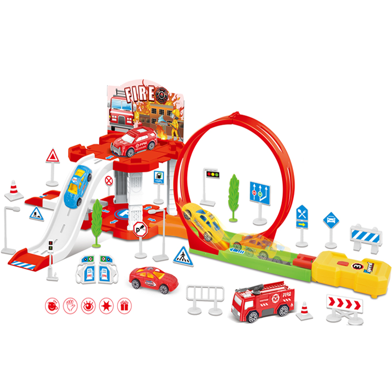 Bộ lắp ráp đường đua xe ô tô City Fire