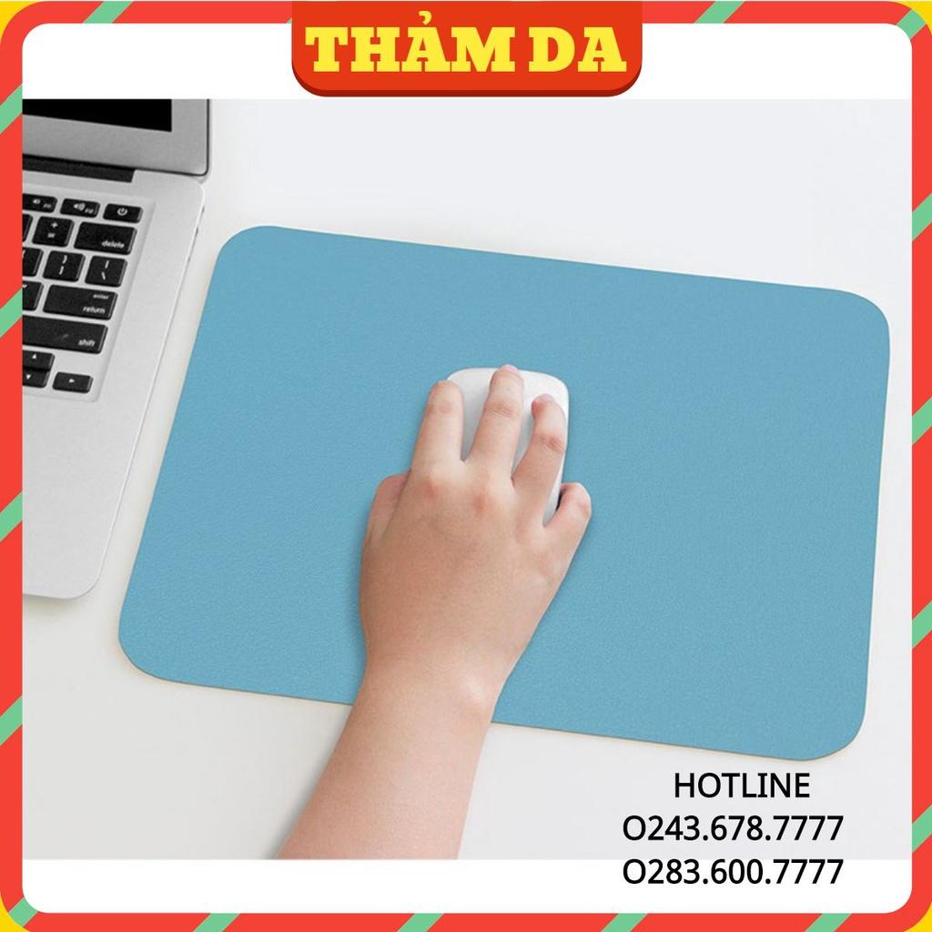 Mouse Pad Lót Chuột Da Cỡ Lớn Kiêm Miếng Lót Bàn Làm Việc Deskpad Size Lớn Chống Nước Nhiều Màu