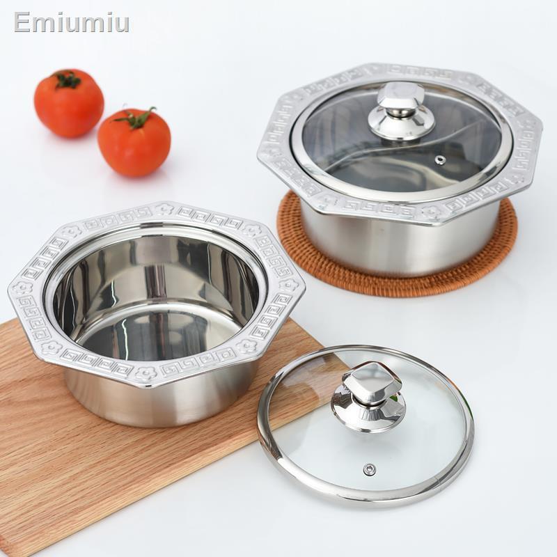 ▥> Thép Không Gỉ Một Người Một Nồi Lẩu Mandarin Vịt Nhỏ Buffet Lẩu Đặc Biệt Cho Bếp Từ