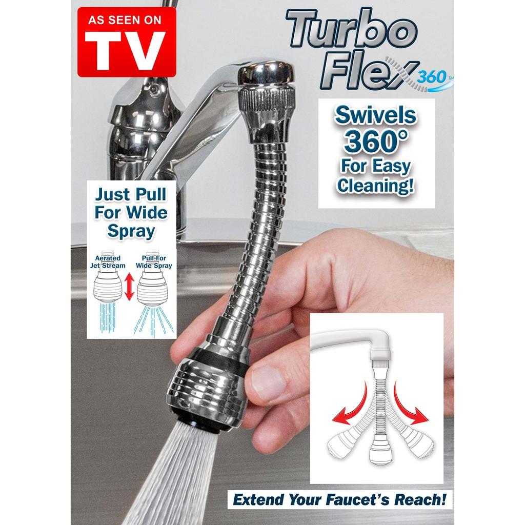 Vòi nước inox tiện dụng xoay 360 độ