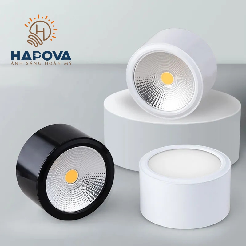 Đèn ống bơ HAPOVA MAZIN DR 0740 Kích thước 100 x100mm 3 màu Ánh sáng