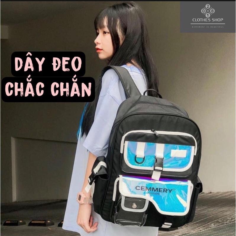 Balo Cemery Saigon Hologram Backpack 2810 Clothes Shop Balo Cemery Phản Quang Đi Học Đi Chơi Ulzzang Unisex