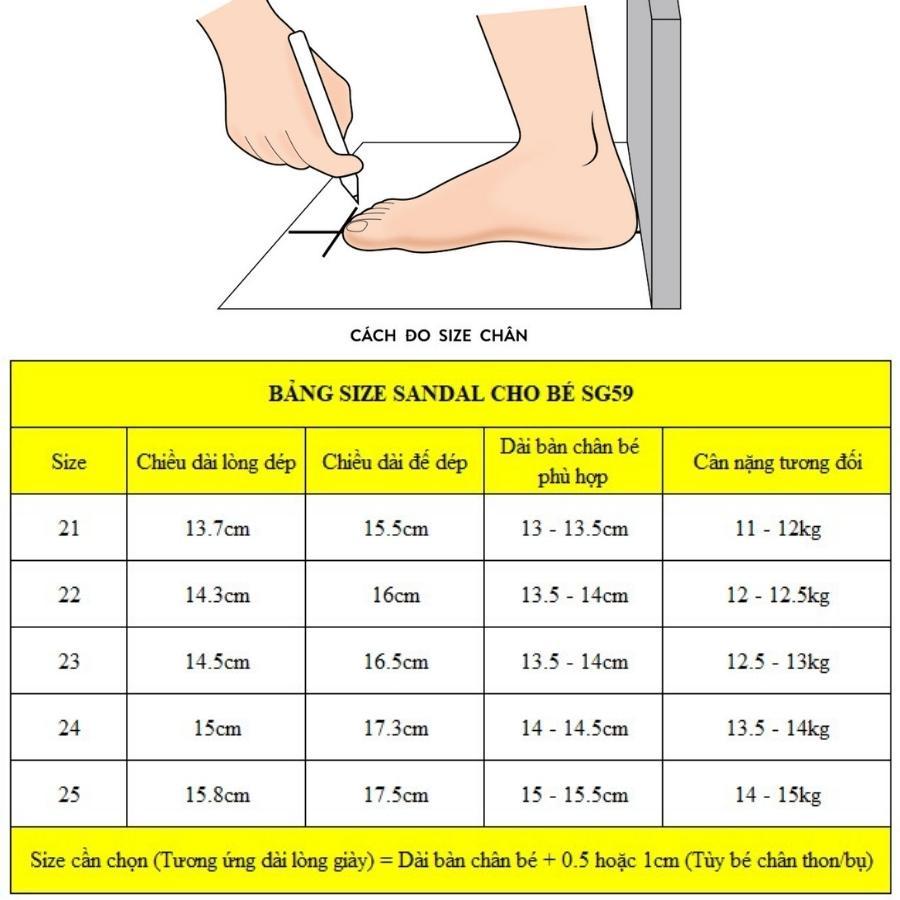 Dép sandal bé gái rọ bít mũi cao quai dán đẹp dáng thể thao khỏe khoắn mềm nhẹ chống trơn cho trẻ em 1 2 3 tuổi SG59