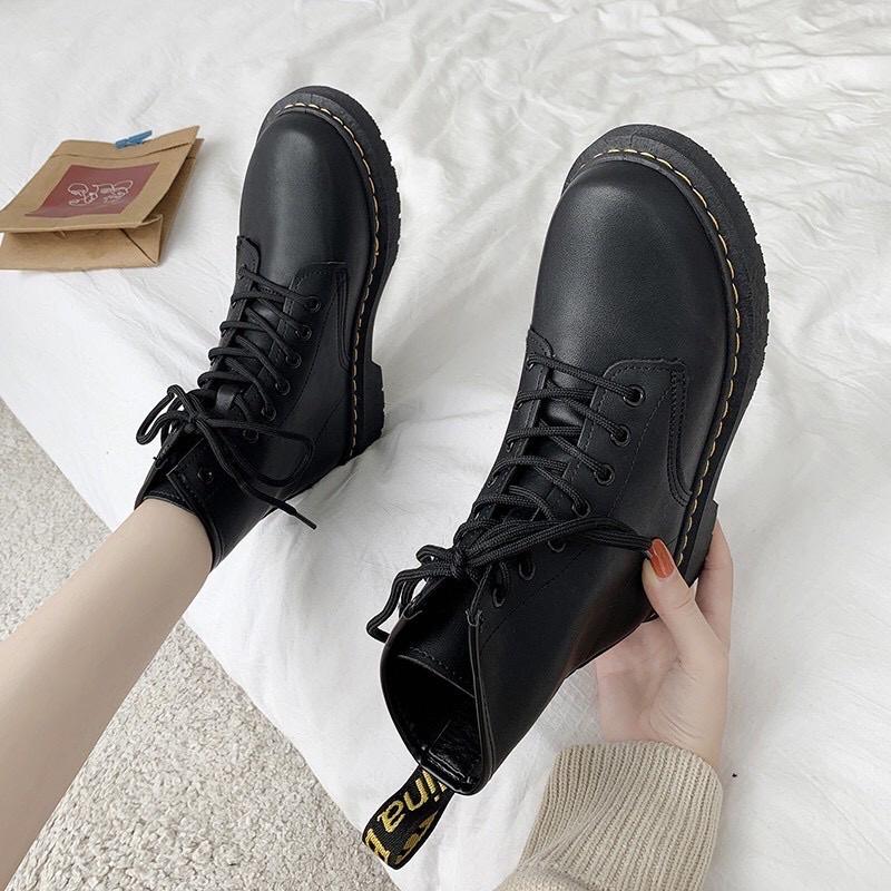 Giày, Bốt nữ da mềm đế cao 3cm giá rẻ